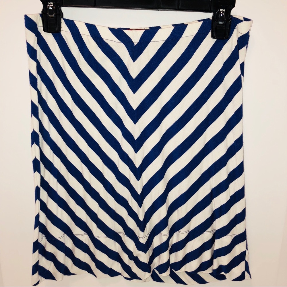 Merona Purple/White Chevron Skirt